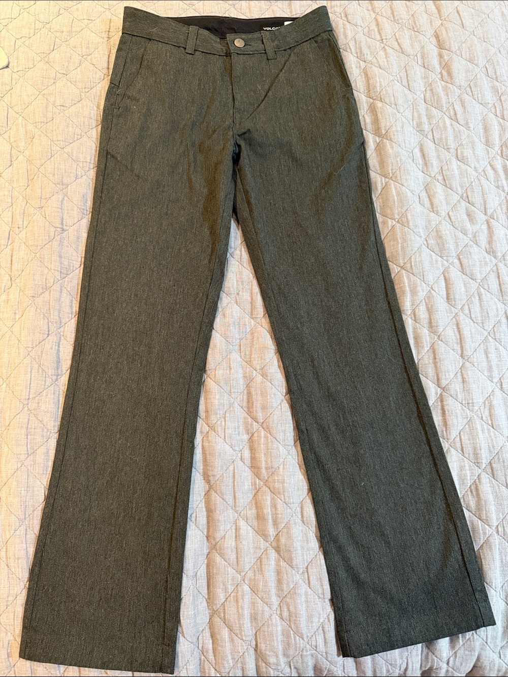 Volcom dark heather grey boys size 14 pants